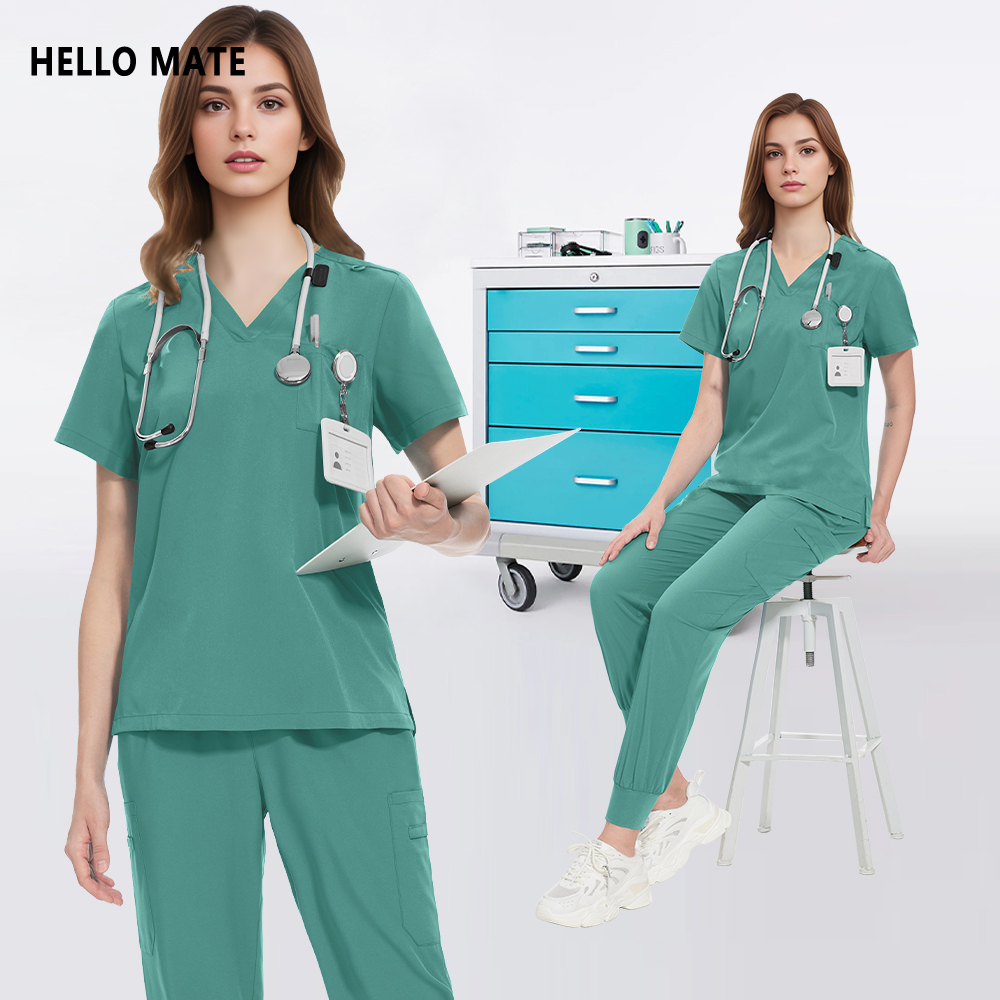 Medical Lab Hospital - Conjunto de esfoliantes femininos multilcolors, uniforme