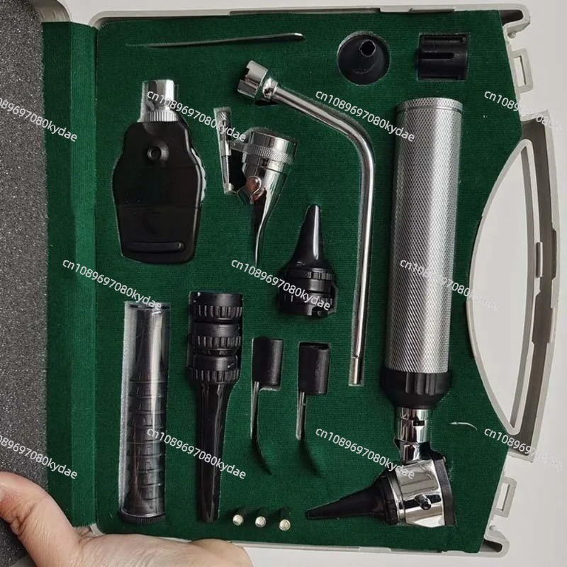 Otoscope Ophthalmoscope Set - Conjunto Profissional de Inspeção Facial: Oftalmoscópio,