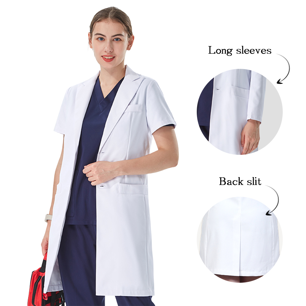 Jaleco Branco Feminino com Gol - Medical Lab Hospital avaliação e preço